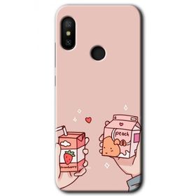 Xiaomi Redmi Note 6 Pro Meyveli Süt Baskılı Uyumlu Silikon Kılıf