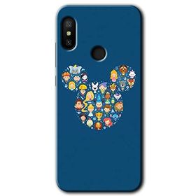 Xiaomi Redmi Note 6 Pro Mickey Baskılı Uyumlu Silikon Kılıf