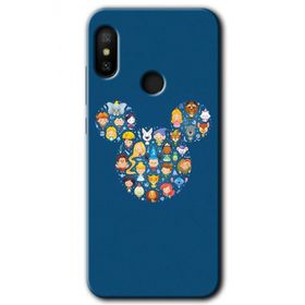 Xiaomi Redmi Note 6 Pro Mickey Baskılı Uyumlu Silikon Kılıf