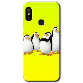 Xiaomi Redmi Note 6 Pro Penguenler Baskılı Uyumlu Silikon Kılıf