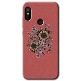 Xiaomi Redmi Note 6 Pro Retro Çiçek Baskılı Uyumlu Silikon Kılıf