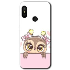 Xiaomi Redmi Note 6 Pro Sevimli Baykuş Baskılı Uyumlu Silikon Kılıf