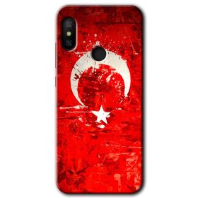 Xiaomi Redmi Note 6 Pro Siyah Mermer Desenli Y Harfi Baskılı Uyumlu Silikon Kılıf