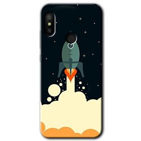 Xiaomi Redmi Note 6 Pro Space Smoke Baskılı Uyumlu Silikon Kılıf