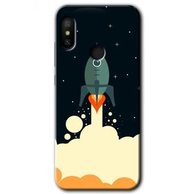 Xiaomi Redmi Note 6 Pro Space Smoke Baskılı Uyumlu Silikon Kılıf
