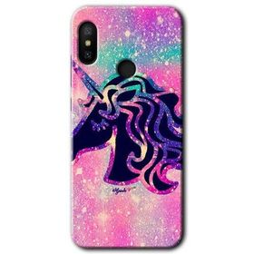 Xiaomi Redmi Note 6 Pro Unicorn Kristal Baskılı Uyumlu Silikon Kılıf