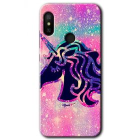 Xiaomi Redmi Note 6 Pro Unicorn Kristal Baskılı Uyumlu Silikon Kılıf