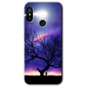 Xiaomi Redmi Note 6 Pro Uzay Silüet Baskılı Uyumlu Silikon Kılıf