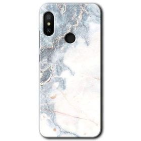 Xiaomi Redmi Note 6 Pro White Marble Baskılı Uyumlu Silikon Kılıf