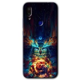 Xiaomi Redmi Note 7 Ballı Baykuş Baskılı Uyumlu Silikon Kılıf
