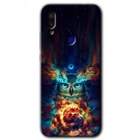 Xiaomi Redmi Note 7 Ballı Baykuş Baskılı Uyumlu Silikon Kılıf