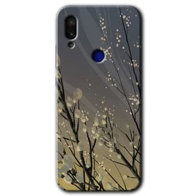 Xiaomi Redmi Note 7 Branches Flowers Baskılı Uyumlu Silikon Kılıf