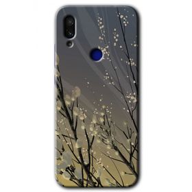 Xiaomi Redmi Note 7 Branches Flowers Baskılı Uyumlu Silikon Kılıf