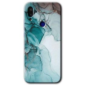 Xiaomi Redmi Note 7 Buzul Mermer Baskılı Uyumlu Silikon Kılıf
