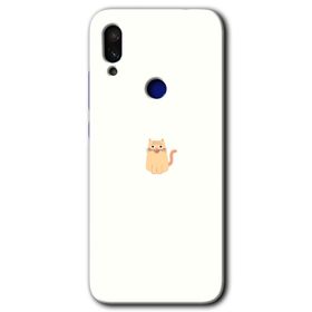 Xiaomi Redmi Note 7 Cat Minimalism Baskılı Uyumlu Silikon Kılıf