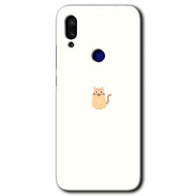 Xiaomi Redmi Note 7 Cat Minimalism Baskılı Uyumlu Silikon Kılıf