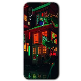 Xiaomi Redmi Note 7 China Street Baskılı Uyumlu Silikon Kılıf