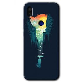 Xiaomi Redmi Note 7 City Bird Sky Baskılı Uyumlu Silikon Kılıf