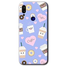 Xiaomi Redmi Note 7 Coffee Cake Baskılı Uyumlu Silikon Kılıf