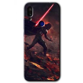 Xiaomi Redmi Note 7 Darh Vader Wars Baskılı Uyumlu Silikon Kılıf