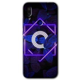 Xiaomi Redmi Note 7 Dark Neon Yaprak Ö Harfi Baskılı Uyumlu Silikon Kılıf