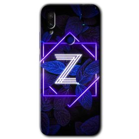 Xiaomi Redmi Note 7 Dark Neon Yaprak Z Harfi Baskılı Uyumlu Silikon Kılıf