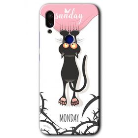 Xiaomi Redmi Note 7 Dark Sunday Baskılı Uyumlu Silikon Kılıf