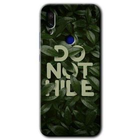 Xiaomi Redmi Note 7 Do Not Hide Baskılı Uyumlu Silikon Kılıf