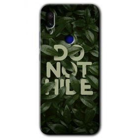 Xiaomi Redmi Note 7 Do Not Hide Baskılı Uyumlu Silikon Kılıf
