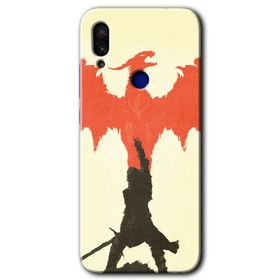 Xiaomi Redmi Note 7 Dragon Hunter 1 Baskılı Uyumlu Silikon Kılıf