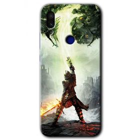 Xiaomi Redmi Note 7 Dragon Hunter Baskılı Uyumlu Silikon Kılıf