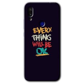 Xiaomi Redmi Note 7 Everything Baskılı Uyumlu Silikon Kılıf