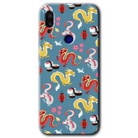 Xiaomi Redmi Note 7 Funky Dragon Baskılı Uyumlu Silikon Kılıf