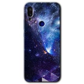 Xiaomi Redmi Note 7 Galaksi Baskılı Uyumlu Silikon Kılıf