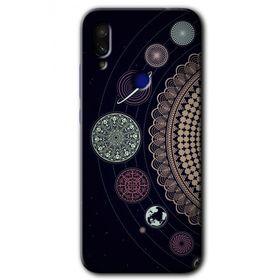 Xiaomi Redmi Note 7 Gezegen Döngüsü Baskılı Uyumlu Silikon Kılıf