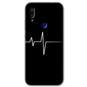Xiaomi Redmi Note 7 Heart Rytm Baskılı Uyumlu Silikon Kılıf