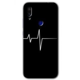 Xiaomi Redmi Note 7 Heart Rytm Baskılı Uyumlu Silikon Kılıf
