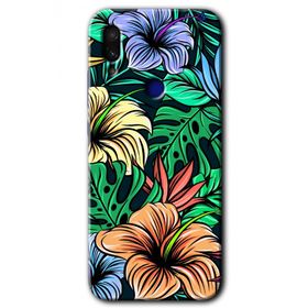 Xiaomi Redmi Note 7 Hibiscus Flowers Baskılı Uyumlu Silikon Kılıf