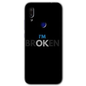 Xiaomi Redmi Note 7 Im Broken Baskılı Uyumlu Silikon Kılıf