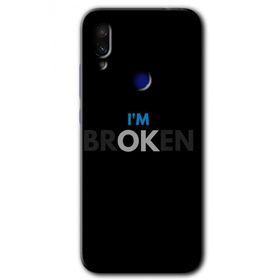 Xiaomi Redmi Note 7 Im Broken Baskılı Uyumlu Silikon Kılıf