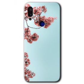 Xiaomi Redmi Note 7 Japon Çiçeği Baskılı Uyumlu Silikon Kılıf