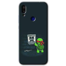Xiaomi Redmi Note 7 Kaplumbağa Avcısı Baskılı Uyumlu Silikon Kılıf