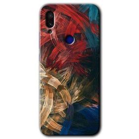 Xiaomi Redmi Note 7 Karma Boyalar Baskılı Uyumlu Silikon Kılıf