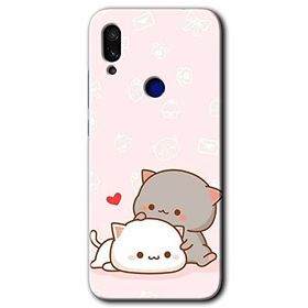 Xiaomi Redmi Note 7 Kedi Aşkı Baskılı Uyumlu Silikon Kılıf