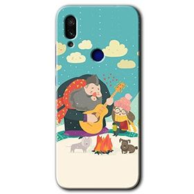 Xiaomi Redmi Note 7 Kış Pikniği Baskılı Uyumlu Silikon Kılıf