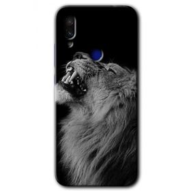 Xiaomi Redmi Note 7 Lion Baskılı Uyumlu Silikon Kılıf
