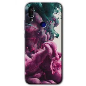 Xiaomi Redmi Note 7 Liquid Cloud Baskılı Uyumlu Silikon Kılıf