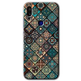 Xiaomi Redmi Note 7 Mandala Desen Baskılı Uyumlu Silikon Kılıf