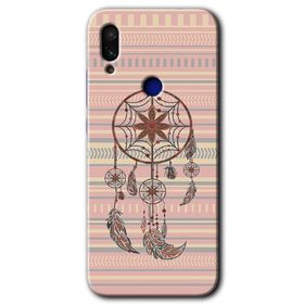Xiaomi Redmi Note 7 Mandala Retro Baskılı Uyumlu Silikon Kılıf