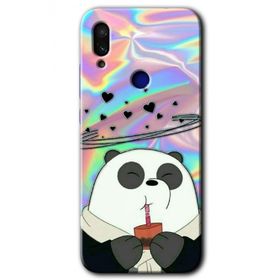 Xiaomi Redmi Note 7 Milkshake Panda Baskılı Uyumlu Silikon Kılıf